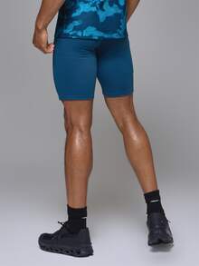 Musero Sport Tight Fitting Compression Leggings Autum Winter Sports Activewear - Blue - View 5