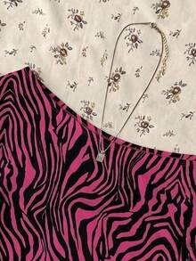 Attitoon Women's Zebra Stripe Fitted Top - Multicolor - View 5