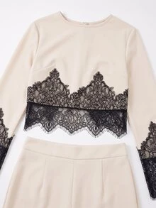 Celisse Winter Women Two-Piece Outfits - Apricot - View 2