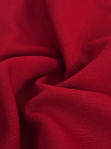 Maweii 大尺碼紅色修身休閒運動衫 - 紅色 - 查看 8