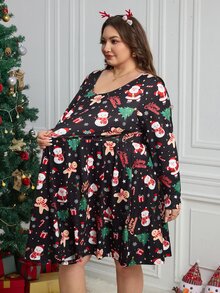 SHEIN CURVE+ Plus Size Fashion Black Autumn Pocket Women's Clothing ...