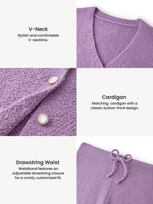LUVLETTE Plus Size Pajama Sets - Purple - View 3