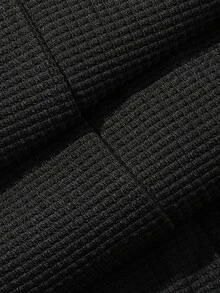 DAZY Men's Half-Zip Pullover Sweatshirt And Pants Set, Spring/Autumn - Black - View 10