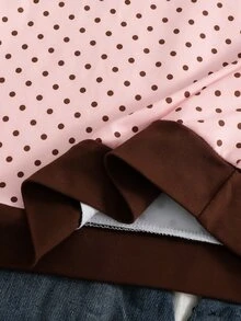 SHEIN 青少年女孩時尚休閒 2 合 1 街頭風 T 恤，適合打造時尚造型 - 粉色 - 查看 5