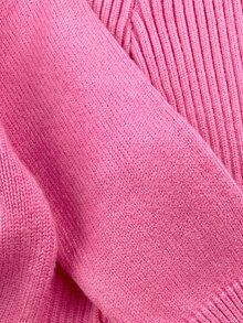 SHEIN 女嬰休閒舒適日常百搭粉色卡通圖案長袖針織兩件套 - 粉色 - 查看 6