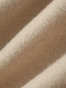 Dazy-Less Sweatshirt Lengan Panjang Wanita Warna Polos Kasual Serbaguna untuk Sehari-hari - Khaki - View 6