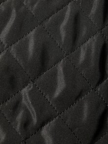 Easura Plus Size Quilted Long Sleeve Padded Coat With Pockets, Autumn/Winter - Black - View 8