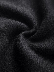 Linhara CURVE Plus Size Women's Woven Fabric With Elegant Style For Winter Woolen Fabric - Black - View 6