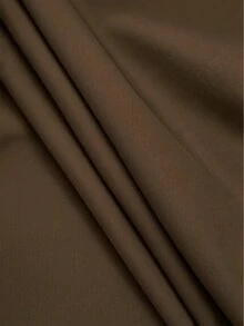 SHEIN Franclia 女款蝴蝶結腰部設計寬鬆大尺寸裙 - 咖啡棕 - 查看 4