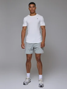 Musero Sport Long Sleeve Seamless Muscle Fit Crew Neck Top Autum Winter Sports Activewear - White - View 2