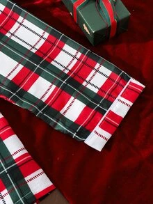 EverLounge Christmas Men's Plaid Long Sleeve Top And Pants Casual Daily Loungewear Set - Multicolor - View 3