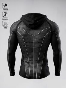 Gym Rark 男士長袖抽繩連帽時尚運動衛衣 - 彩色 - 查看 2