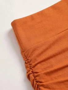 SHEIN EZwear 女款休閒低腰緊身迷你短褲 - 彩色 - 查看 4
