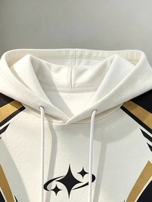 Daypath Men's Regular-Fit Long Sleeve Polyester Pullover Hoodie With Geometric Color Block Design For Streetwear - Multicolor - View 5