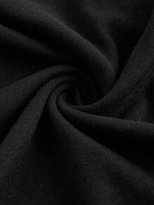 SHEIN EZwear 休閒極簡風 2件組 基本款黑色與紅色圓領短袖內搭衫，適合春夏秋季 - 彩色 - 查看 7