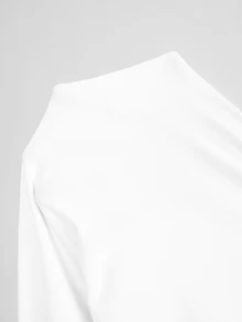 CourtClass Sweatshirt Olahraga Wanita Lengan Panjang Nyaman dengan Tudung dan Desain Blok Warna untuk Tenis - Hitam dan Putih - View 8