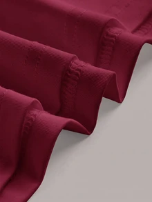 SHEIN BASICS 休閒極簡風黑色與酒紅抹胸上衣兩件套，適合春夏秋層次穿搭 - 彩色 - 查看 8