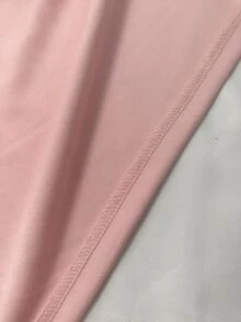 Wandoria Women's Solid Color V-Neck Double-Breasted Cape Dress, Waist-Cinching A-Line Mini Skirt - Pink - View 6