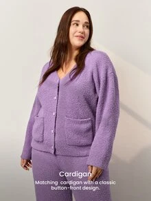 LUVLETTE Plus Size Pajama Sets - Purple - View 11