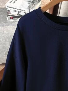 Lacomfia 女款 2 合 1 長袖蕾絲拼接休閒百搭大尺碼運動衫 - 彩色 - 查看 5