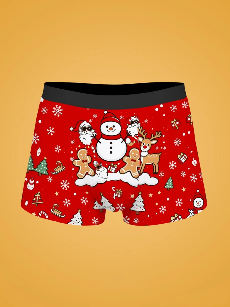 Notgurli Men's Fashion Printed Boxer Briefs (1pc Set) - Multicolor - View 1