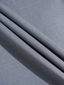Poshavie Poshavie Mandarin Collar LongSleeve TwoPiece Suit Set, Blazer With Asymmetric Buttons & Hem Slit, WideLeg Pants With Side Pockets, Stylish Fusion Outfit For - Grey - View 8