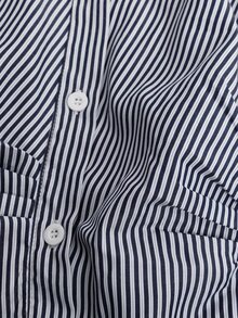 GlowEve CURVE Plus Size Women's Striped Pleated Long Sleeve Top And Pants Casual Daily 2 Pieces Set - Multicolor - View 4