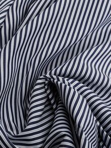 GlowEve CURVE Plus Size Women's Striped Pleated Long Sleeve Top And Pants Casual Daily 2 Pieces Set - Multicolor - View 5