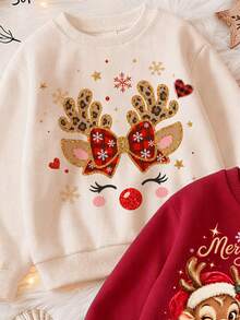 3PCS Young Girls Autumn Young Girl Sweatshirts Young Girl - Multicolor - View 6