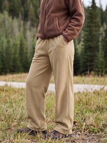 WanderVale Women's Solid Color Casual Versatile Daily Outdoor Long Pants - Apricot - View 3