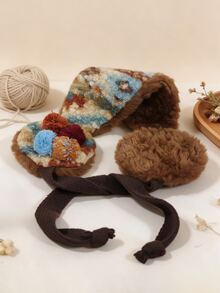 DAZY Women's Korean Style Winter Warm Plush Earmuffs, Face-Slimming Versatile Fashion Cold-Proof Accessory - Coffee Brown - View 4
