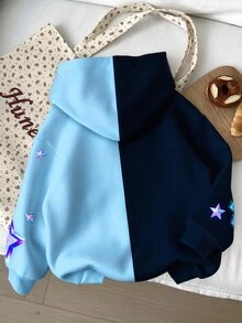 女童休閒可愛卡通女孩團 K-Pop 超級巨星亮星紮染加厚柔軟秋冬款 - 彩色 - 查看 3