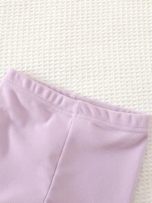 Cozy Pixies 女童花卉印花運動衫與內搭褲套裝 - 彩色 - 查看 7