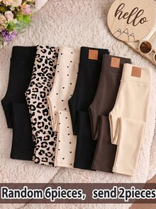 SHEIN 女童秋冬加厚內裡打底褲 買1送2 百搭休閒保暖內襯長褲 - 彩色 - 查看 1