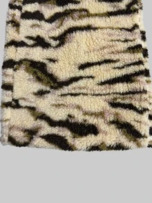 INAWLY Solva Women's Fashion Minimalist Zebra Print Lounge Sweatpants - Coffee Brown - View 7
