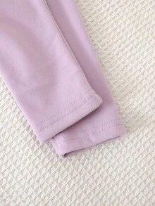 Cozy Pixies 女童花卉印花運動衫與內搭褲套裝 - 彩色 - 查看 6