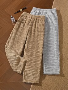 EverLounge Men's Casual Fleece Loungewear Pants 2-Piece Set - Multicolor - View 1