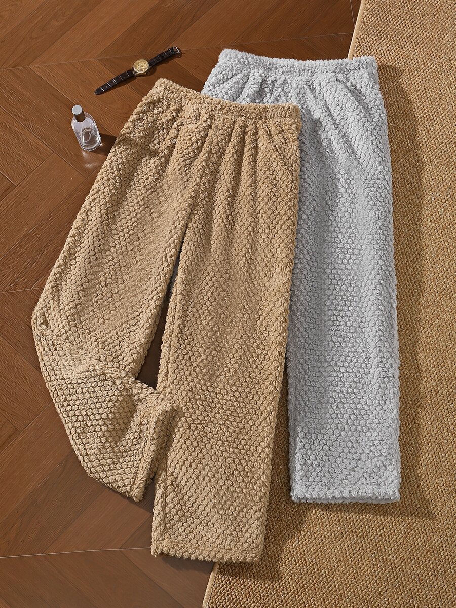 EverLounge Men's Casual Fleece Loungewear Pants 2-Piece Set - Multicolor - View 1
