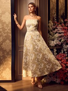MOTF Soiréza WOMEN'S AUTUMN/WINTER OCCASION WEAR STRAPLESS A-LINE DRESS - Multicolor - View 2