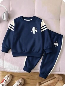 小男孩連帽衫與運動衫套裝 - 彩色 - 查看 4