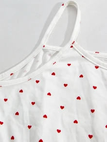 Moonlight&Mama Ins Heart Camisole Dress + Soft Comfortable Maternity Nightgown - Multicolor - View 7