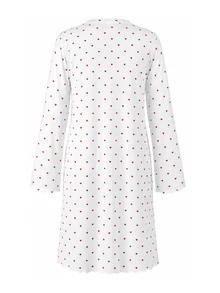 Moonlight&Mama Ins Heart Camisole Dress + Soft Comfortable Maternity Nightgown - Multicolor - View 2