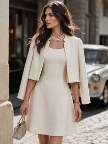 Yalmera Winter Women Overcoats - Apricot - View 7