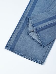GlowEve CURVE Plus Size Women Straight Leg Loose Casual Versatile Denim Jeans - Multicolor - View 4