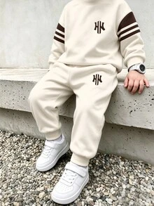 小男孩連帽衫與運動衫套裝 - 彩色 - 查看 1