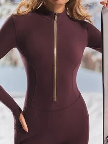 GLOWMODE Skiing Collection 28吋 Après Glow Butterfit 滑雪服，拇指孔袖口與側口袋設計，日常休閒秋冬滑雪穿著 - Volcanic Gray - 查看 3
