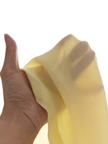 AXEPEAK Men's Solid Color Long Sleeve Single-Breasted Casual Commute Shirt - Yellow - View 3