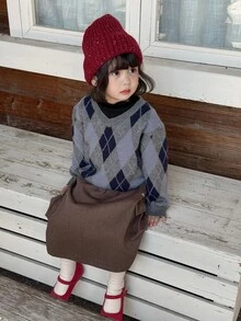 DAZY Infant/Toddler (Girl) Solid Color Casual Versatile All-Season Bottoms - Coffee Brown - View 9