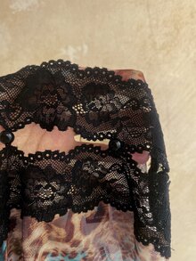 Ure Wave Women's Leopard Print Lace Patchwork Sexy Top - Multicolor - View 8