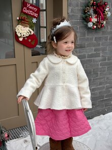 Dazy Kids Infant/Toddler (Girl) Autumn/Winter Design Korean Style Long Sleeve Woolen - White - View 6